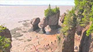 The Hopewell Rocks  OFFICIAL Time Lapse video of 456 foot tide [upl. by Aikemet]