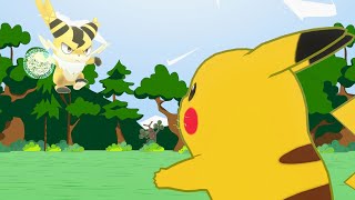 Pikachu vs Sparkit  Pokemon and Palworld Animation [upl. by Nairod]