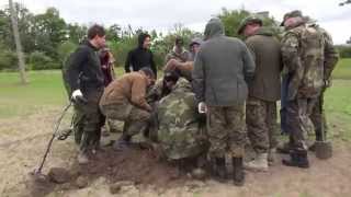 Exhumation of German soldiers in 2014 Kurland [upl. by Shepherd]