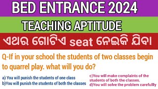 Teaching Aptitude Aptitude Class 5  Bed Entrance 2924  Rashmi Tutorial  Odisha [upl. by Zumstein129]