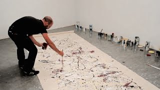 How to paint like Jackson Pollock – One Number 31 1950 – with Corey DAugustine  IN THE STUDIO [upl. by Bennet]