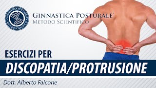 Esercizi per PROTUSIONE e DISCOPATIA  Ginnastica Posturale® [upl. by Ardnayek]