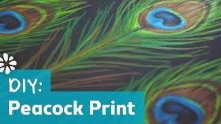 How to Make a Peacock Print Pattern [upl. by Avrom]