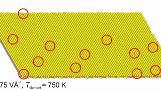 SET process of MoS2 memristor with 12 vacancies [upl. by Teiv]