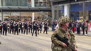 Royal Yeomanry band and British Armed forces  Lord Mayors Show 2021 [upl. by Noiramaj]