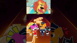 SHERIFF LABRADOR EXE ep 6 vs DOBIE EXE vs SHERIFF PAPILLON EXE x Coffin Dance  Tiles Hop shorts [upl. by Akeret]