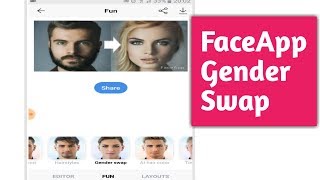 How to use Faceapp Gender Swap [upl. by Eniamzaj526]