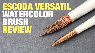 Review Escoda Versatil Watercolor Brush [upl. by Johna]