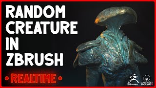 Sketching CREATURES in ZBRUSH and Rendering in Marmoset [upl. by Pricilla]