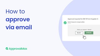 How to Approve by Email [upl. by Nonnad]