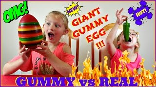 REAL FOOD vs GUMMY FOOD CHALLENGE  Magic Box Toys Collector [upl. by Ellocin535]