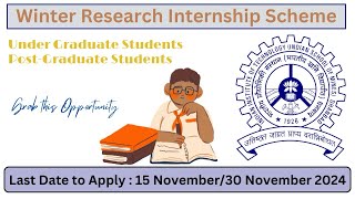 Apply Now  Research Internship 2024  IIT Dhanbad [upl. by Radferd]