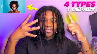 4 Types de cheveux vs 1 départ de locks  Les Twists [upl. by Nnylram]