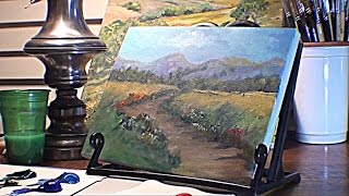 How to Paint BushesDistant Trees  Marge Kinney Part 2 of 3 Landscape [upl. by Nerat]