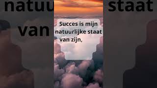 Affirmatie van de dag Succes 15 Omarm succes [upl. by Aneekal]