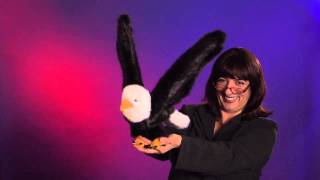 Folkmanis® Eagle Puppet Demo [upl. by Iahcedrom]