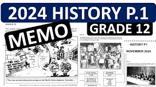 MEMO HISTORY P1 2024 FINAL EXAM GRADE 12 NOVEMBER EXAMS THUNDEREDUC [upl. by Lzeil]