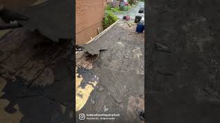 EPDM Rubber Flat Roof Installation  Hallmark Roofing Stratford shorts [upl. by Gay14]