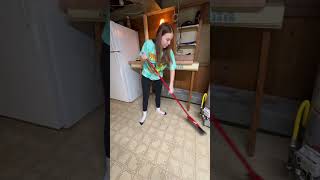 Deep cleaning the basement cleaningvideos cleaningmotivation blackwidow cleanwithme [upl. by Dugan]