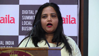 Digital India Summit 2017  Girija Gowda talking about benefits of cloud telephony [upl. by Nesnar544]