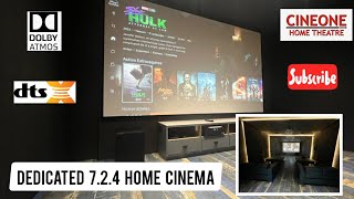 Recently completed Dedicated 724 Home Cinema  4K Projector [upl. by Nihcas146]