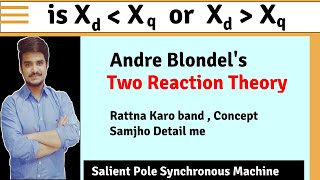 is Xd greater or Smaller than Xq  Blondels Two Reaction Theory of Synchronous machine [upl. by Loziram]