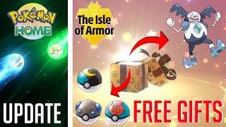 8 NEW MYSTERY GIFTS  Pokémon Home UPDATE  Isle of Armor  Pokémon Sword amp Shield [upl. by Deirdra]