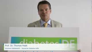 diabetesDE  Deutsche DiabetesHilfe Prof Thomas Haak [upl. by Quartis]