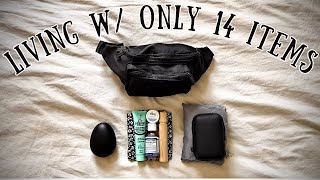 EXTREME MINIMALIST 3L Life  Living w Just a BUM BAG [upl. by Andrei]