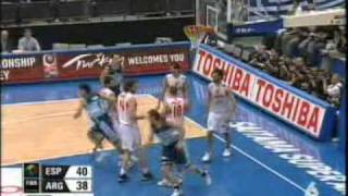 España  Argentina Basquet Semifinal Mundial 2006 [upl. by Reaht]