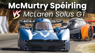 McMurtry Speirling vs McLaren Solus GT  Insane Hypercar Battle [upl. by Yentrok]