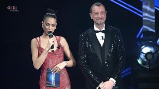 Sanremo 2021 lesibizione di Elodie conquista tutti I social quotÈ lei la vincitrice del Festivalquot [upl. by Caddaric]