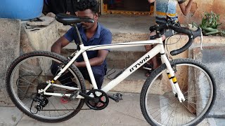 Gear fitting in a normal Btwin my bike malayalam Btwin full modification offroad traveling [upl. by Olecram295]