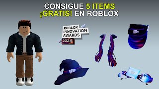 CONSIGUE 5 ITEMS GRATIS EN ROBLOX  Evento Roblox Innovation Award 2024 [upl. by Wickman]