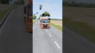 Dumper trucks vs bollards crash part662 shortvideo beamngdrive shorts india truck usa [upl. by Akemal]