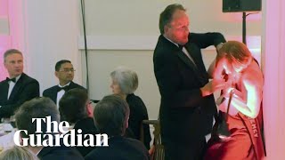 Conservative MP Mark Field grabs climate protester by the neck [upl. by Janet]