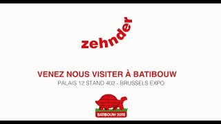 Zehnder Group Belgium à BATIBOUW 2018 [upl. by Eimorej]