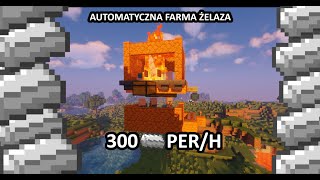 NAJLEPSZA FARMA ŻELAZA W MINECRAFT 121 300PH [upl. by Egide]