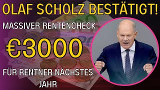 3000 € Rentenzahlung für deutsche Rentner im Jahr 2024 bestätigt  Update zur Gesetzlichen Rente [upl. by Etnohc]