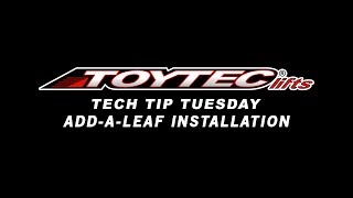 Tech Tip Tuesday  AddALeaf Installation [upl. by Runstadler]