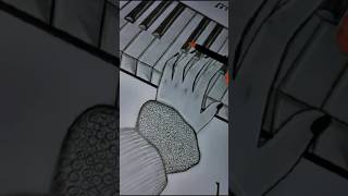 Piano sketch charcoalart drawing charcoalshading [upl. by Adnama716]