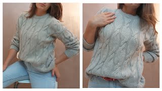 maglione MonnaLisa  trecce  tutorial kniting [upl. by Aihseken]