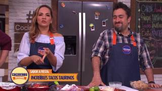 Receta Tacos taurinos  Cocineros Mexicanos [upl. by Yliram]