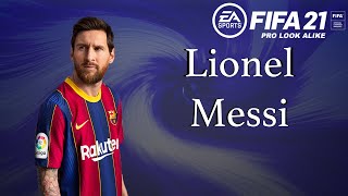 Lionel Messi  Fifa 21 Pro Clubs look alike [upl. by Illoh]