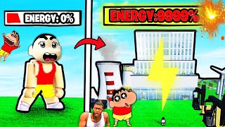 SHINCHAN Build BIGGEST ENERY FACTORY in ROBLOX TYCOON with CHOP and FRANKLIN [upl. by Reina200]