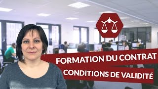 La formation du contrat  conditions de validité  STMG Droit  digiSchool [upl. by Asyal]