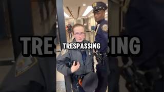 Trespassing nypd gangster firstamendment auditor tyrant exposed publicbuilding precinct [upl. by Mauralia]