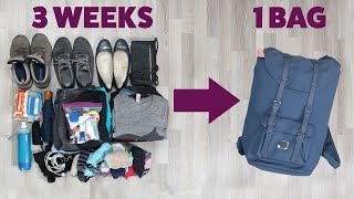 How To Pack Light For A Long Trip [upl. by Gayel915]