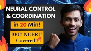 Neural Control amp Coordination FAST One SHOT🔥  Full Revision in 20 Min  NCERT  Class 11  NEET [upl. by Bridwell]