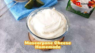 MASCARPONE CHEESE HOMEMADE  2 BAHAN AJA [upl. by Ihtraa]